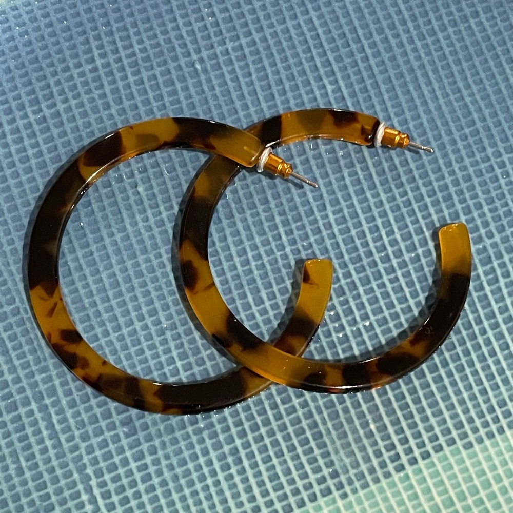 Earrings and Ring Set - Gold/Tortoise